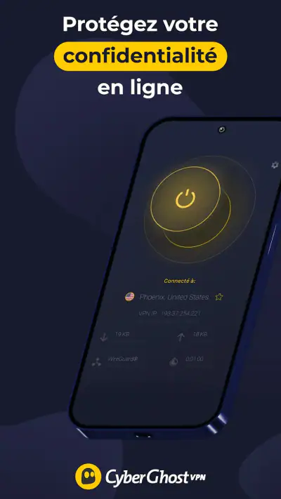 CyberGhost VPN : sécurité WiFI screenshot 1