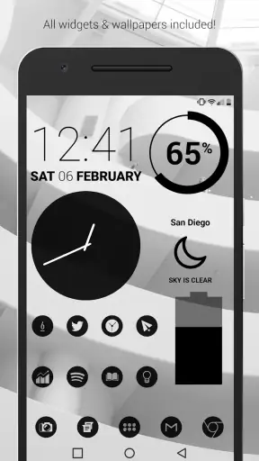 Dark Void Pro - Black Icons screenshot 1