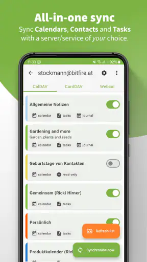 DAVx⁵ – CalDAV CardDAV WebDAV screenshot 1