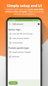 DAVx⁵ – CalDAV CardDAV WebDAV screenshot