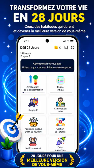 Défi 28 Jours:Changer Habitude screenshot 1