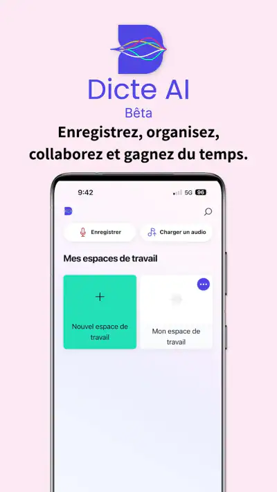 Dicte: Assistant IA réunions screenshot 1