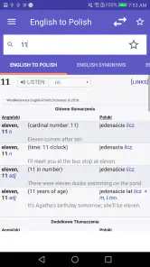 Dictionnaire Anglais-F WordRef screenshot