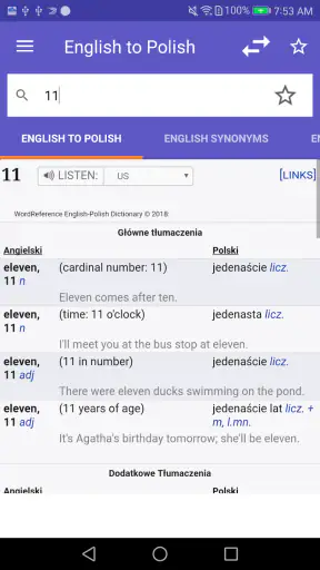 Dictionnaire Anglais-F WordRef screenshot 1