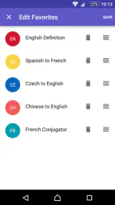 Dictionnaire Anglais-F WordRef screenshot