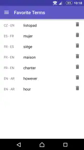 Dictionnaire Anglais-F WordRef screenshot