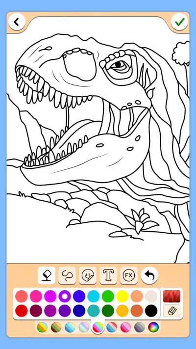 Dinosaures jeu de couleur screenshot 1