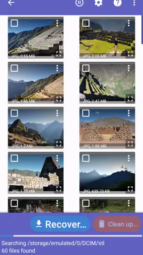 DiskDigger photo/file recovery screenshot 1