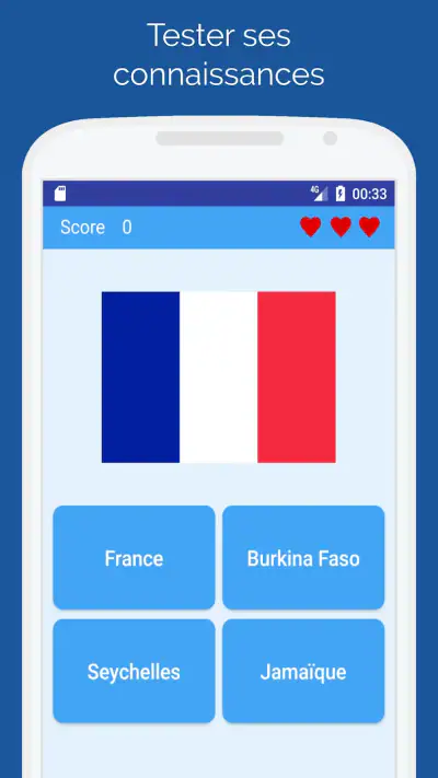 Drapeaux des pays - Quiz screenshot 1