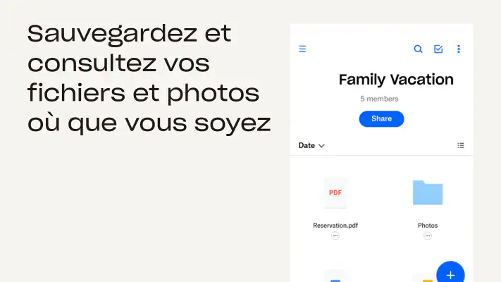 Dropbox: Fichiers Cloud Drive screenshot 1