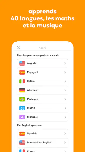 Duolingo : Cours de Langue screenshot 1