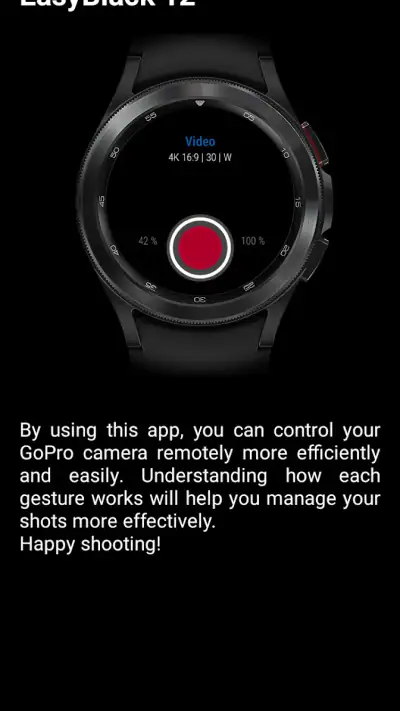 EasyBlack 12 for GoPro,Wear OS screenshot 1