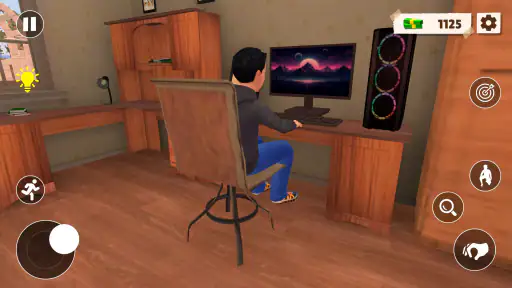 école course garçon simulateur screenshot