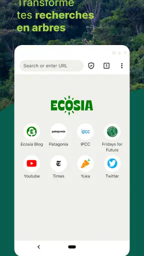 Ecosia - Navigateur Privé screenshot 1