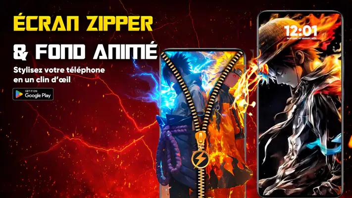 Écran Zipper & Fonds screenshot 1