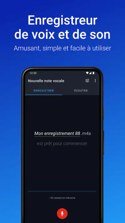 Enregistreur de Voix Facile screenshot 1