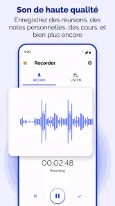 Enregistreur vocal - Notes screenshot