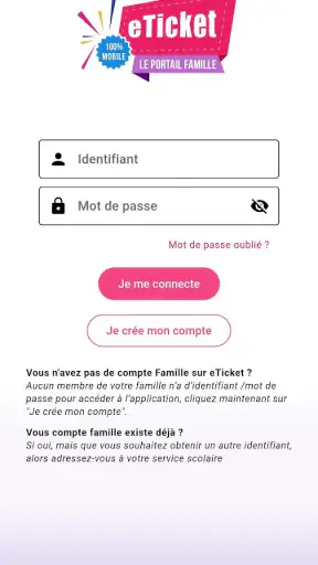 eTicket Famille screenshot 1
