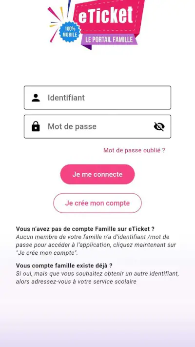 eTicket Famille screenshot 1