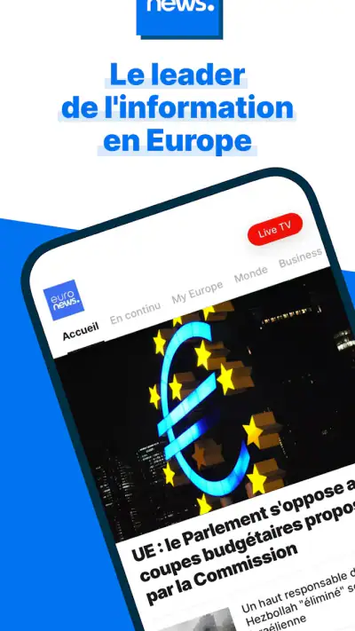 Euronews - TV News, actualités screenshot 1
