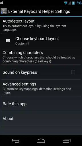 External Keyboard Helper Pro screenshot 1