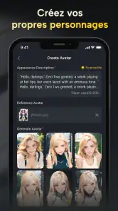 Fantasia:Chat de personnage IA screenshot
