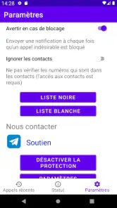 Filtre D'appel screenshot