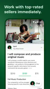 Fiverr - Services freelance screenshot