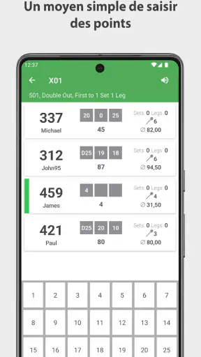 Fléchettes Compteur de Scores screenshot 1