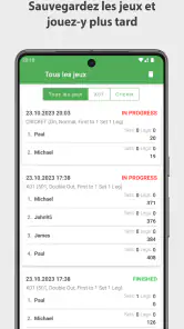 Fléchettes Compteur de Scores screenshot