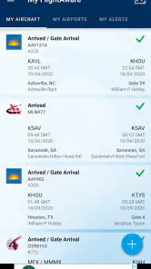 FlightAware Suivi de vols screenshot
