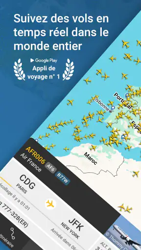 Flightradar24 Suivi de vol screenshot 1