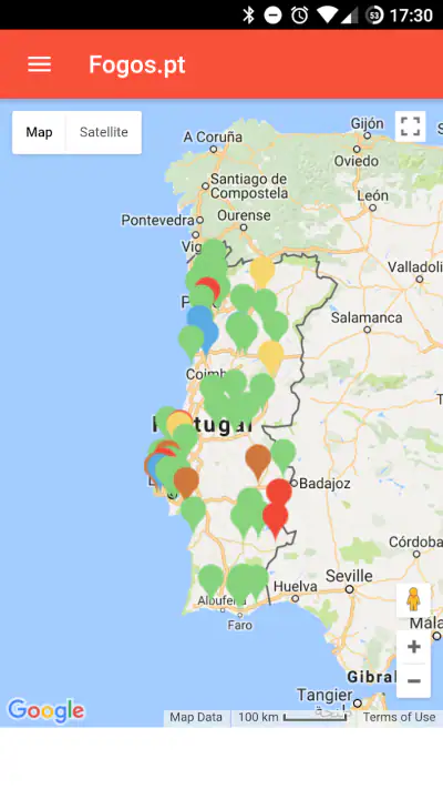 Fogos.pt screenshot 1