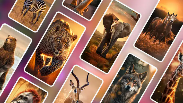 Fonds d'écran avec des animaux screenshot 1