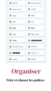 Fonts Aa - Fonts Clavier screenshot