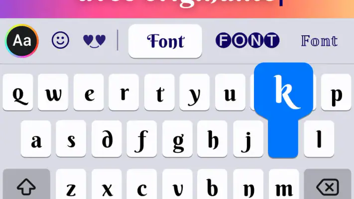 Fonts: Clavier à Écriture screenshot 1