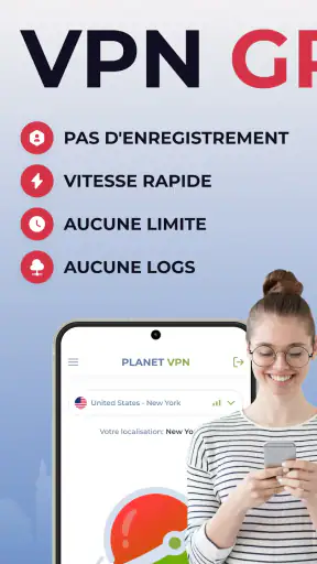 Free VPN gratuit - VPN Planet screenshot 1