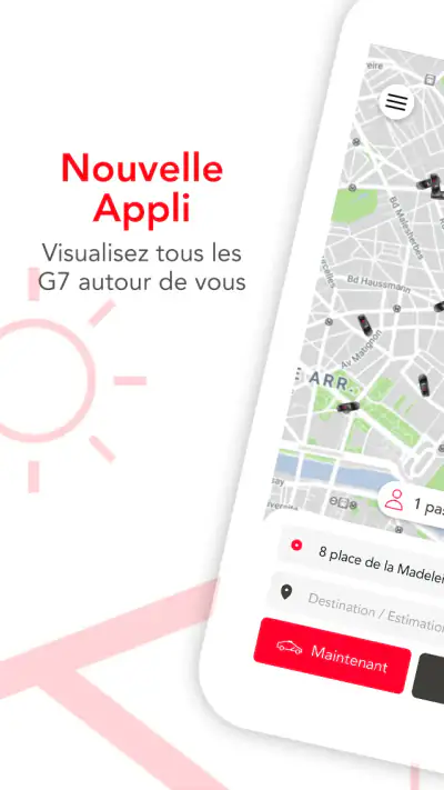 G7 TAXI Particulier - Paris screenshot 1