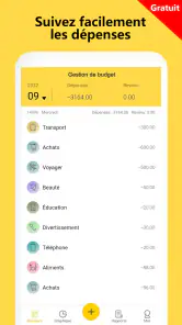 Gestion budget et dépenses screenshot