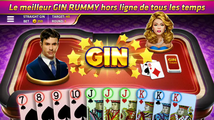 Gin Rami - Jeu de cartes screenshot 1