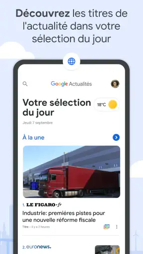 Google Actualités screenshot 1