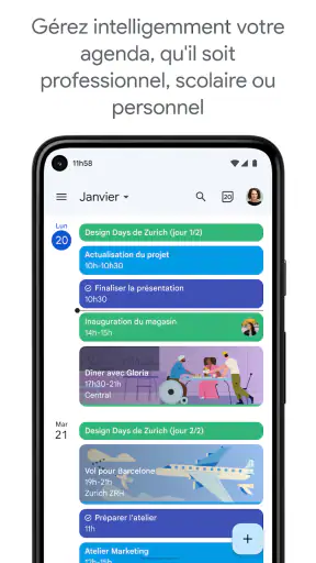 Google Agenda screenshot 1