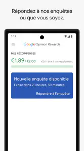Google Opinion Rewards screenshot
