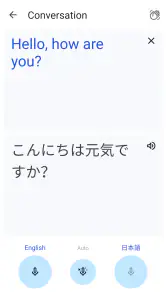 Google Traduction screenshot