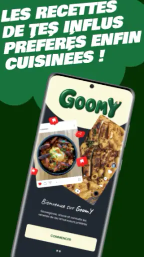 GoomY - Partage tes recettes screenshot 1