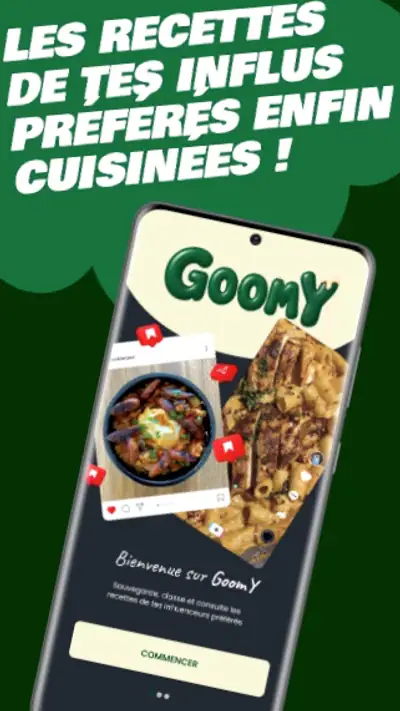 GoomY - Partage tes recettes screenshot 1