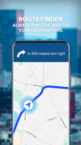 GPS Maps Navigation: GPS route screenshot