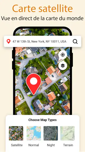 GPS Satellite voir Terre Carte screenshot 1