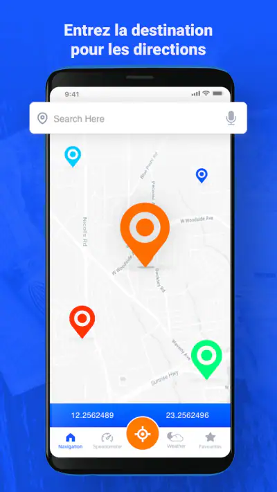GPS vocal itinéraires routiers screenshot 1