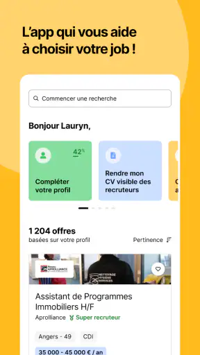 Hellowork : Recherche d'Emploi screenshot 1